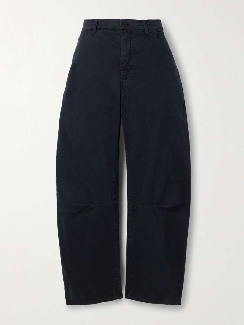 Nili Lotan Emerson Cotton-blend Twill Tapered Pants