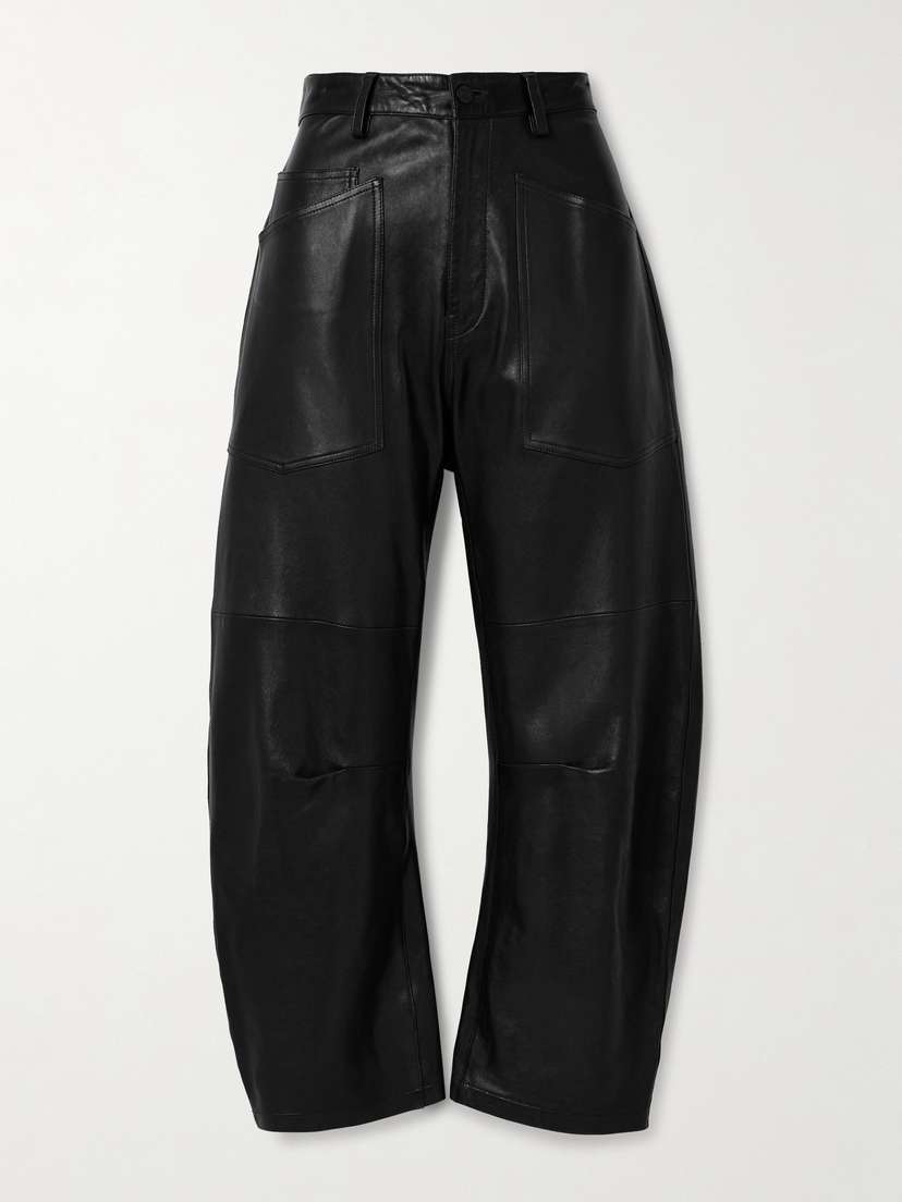 Nili Lotan Shon Leather Tapered Pants