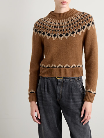 Nili Lotan Fern Fair Isle wool sweater