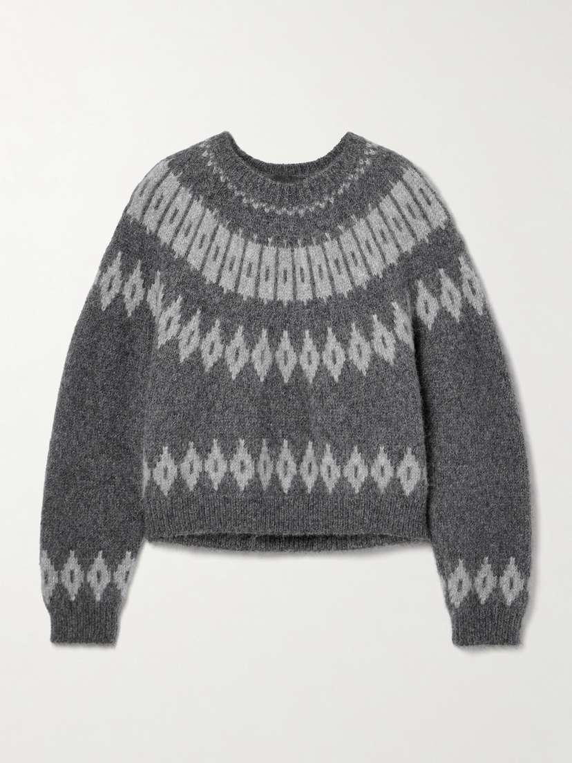 Nili Lotan Arleth Fair Isle Alpaca-blend Sweater