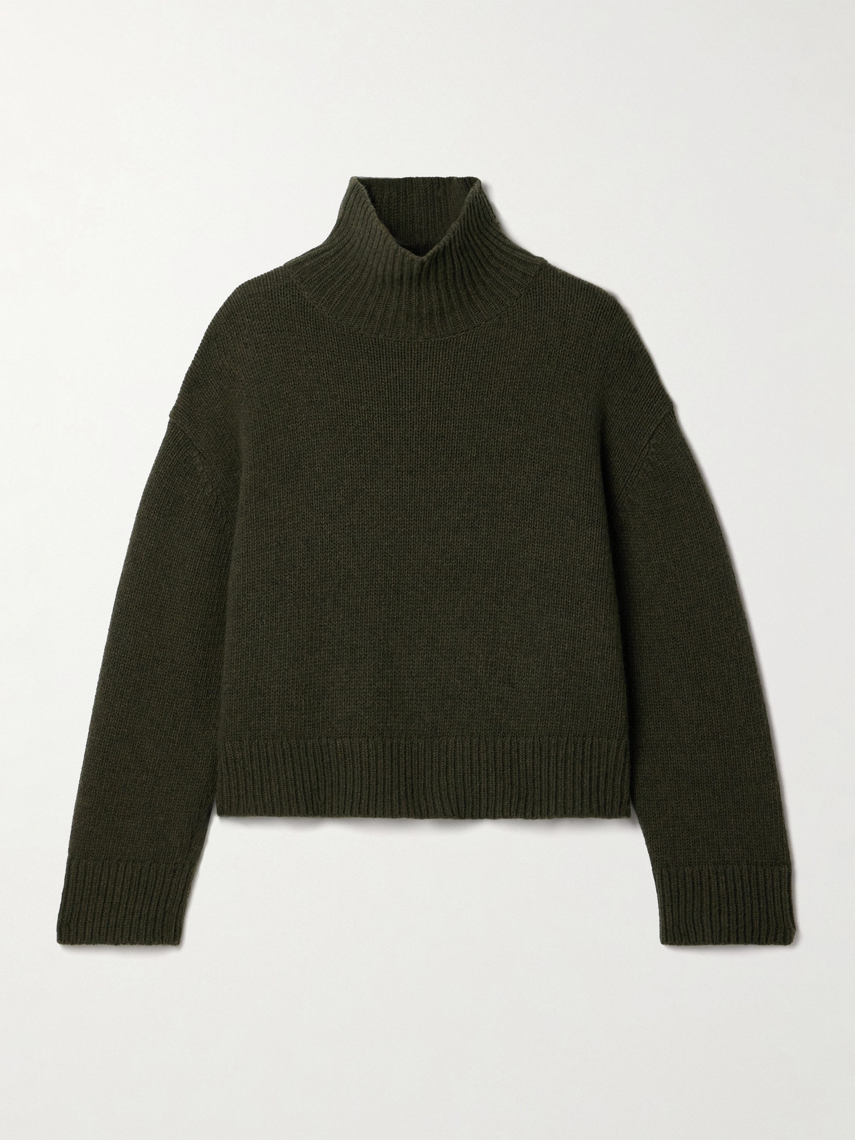 Nili Lotan Omaira Wool Turtleneck Sweater In Green