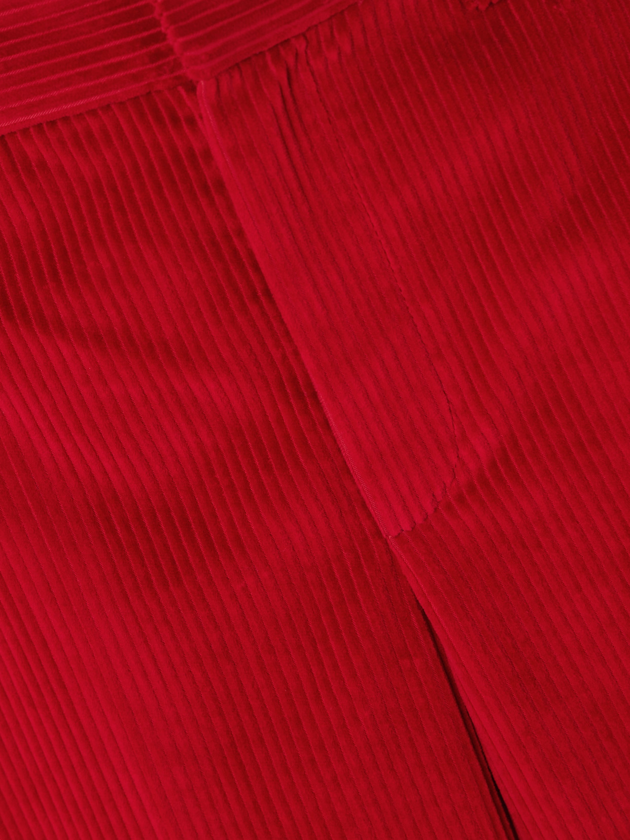 Brunello Cucinelli Cotton-corduroy Wide-leg Pants In Red