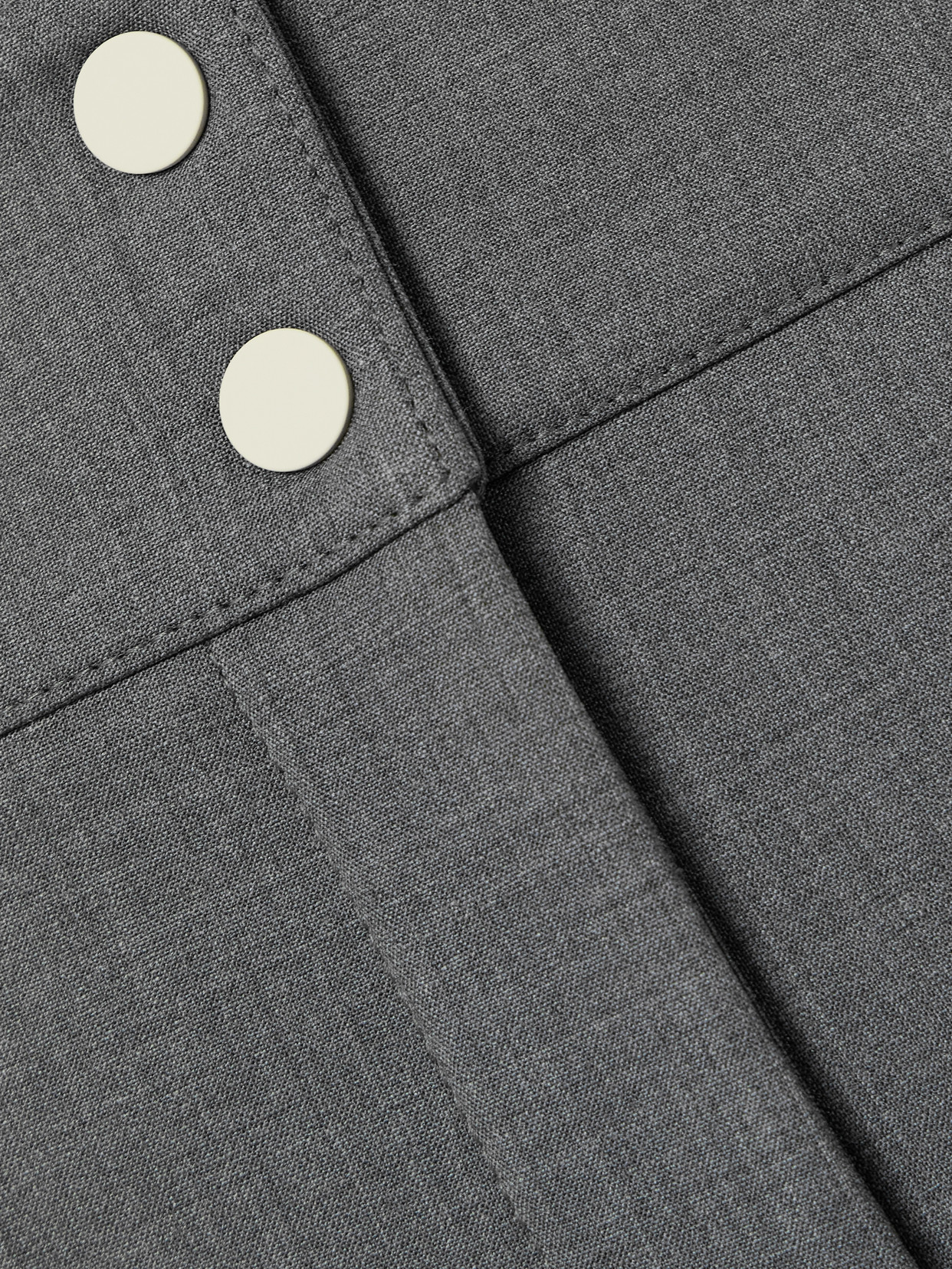 Brunello Cucinelli Wool-blend Flared Ski Pants In Gray