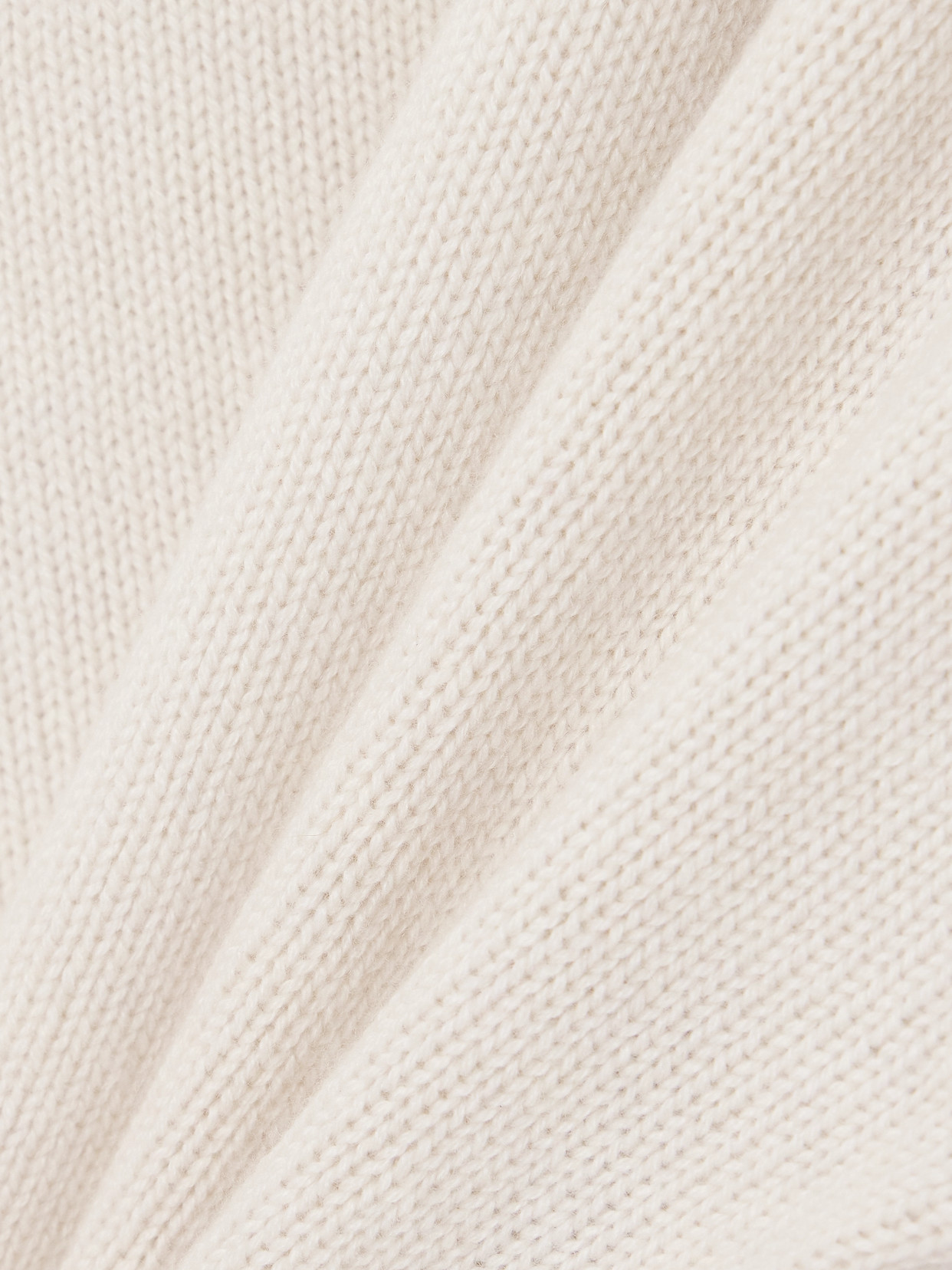 Brunello Cucinelli Turtleneck Cashmere Sweater In White