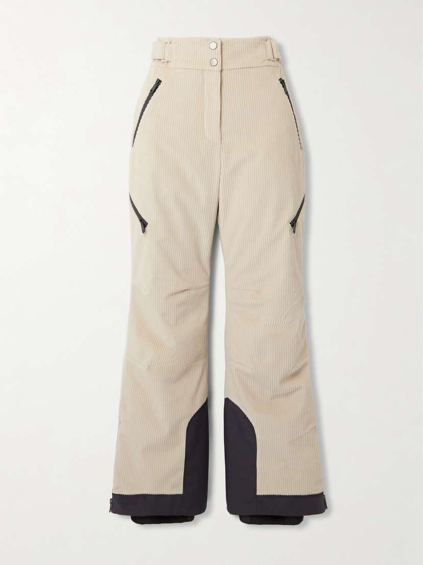 Brunello Cucinelli — Padded cotton-corduroy flared ski pants
