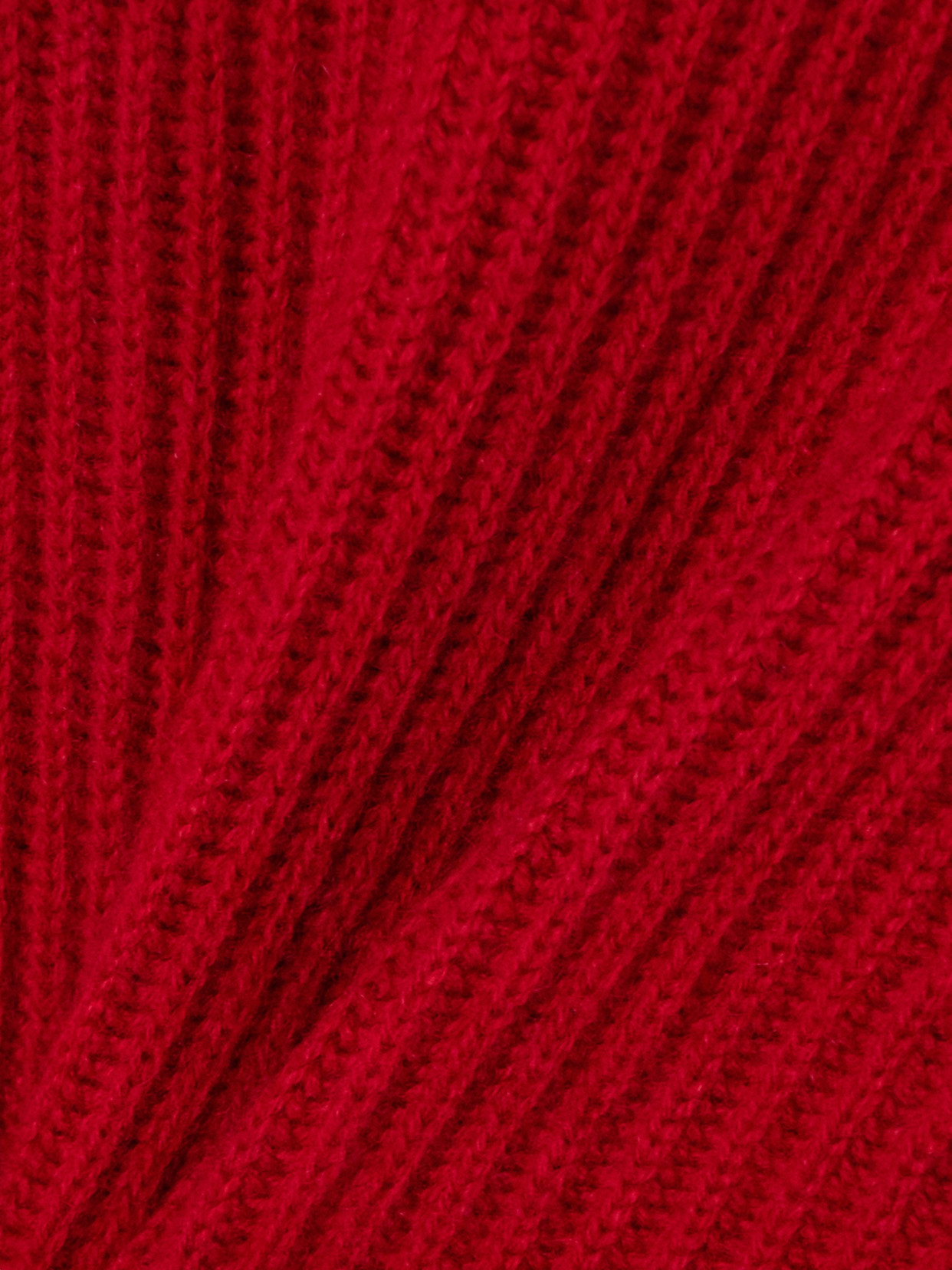 Brunello Cucinelli Bead-embellished Turtleneck Ribbed Cashmere Polo Sweater In Red