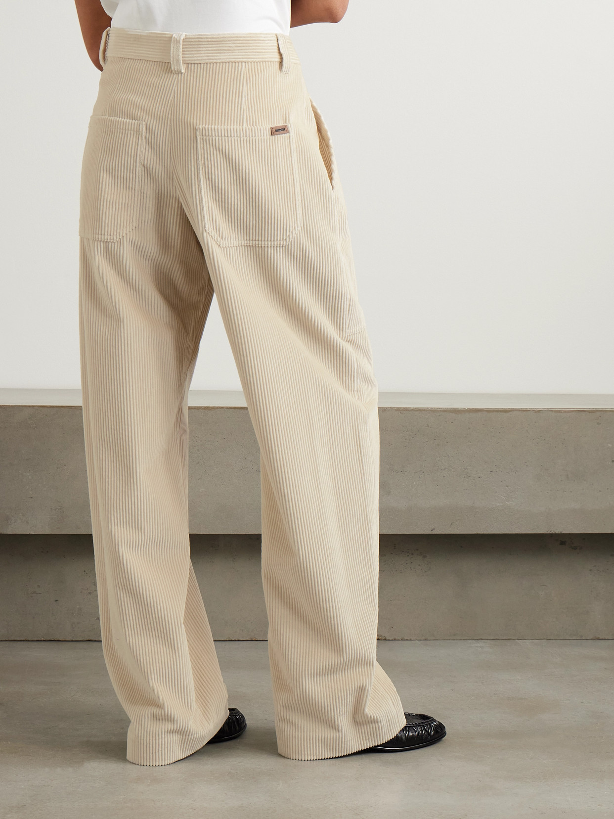 Brunello Cucinelli Cotton-corduroy Pants In Ecru