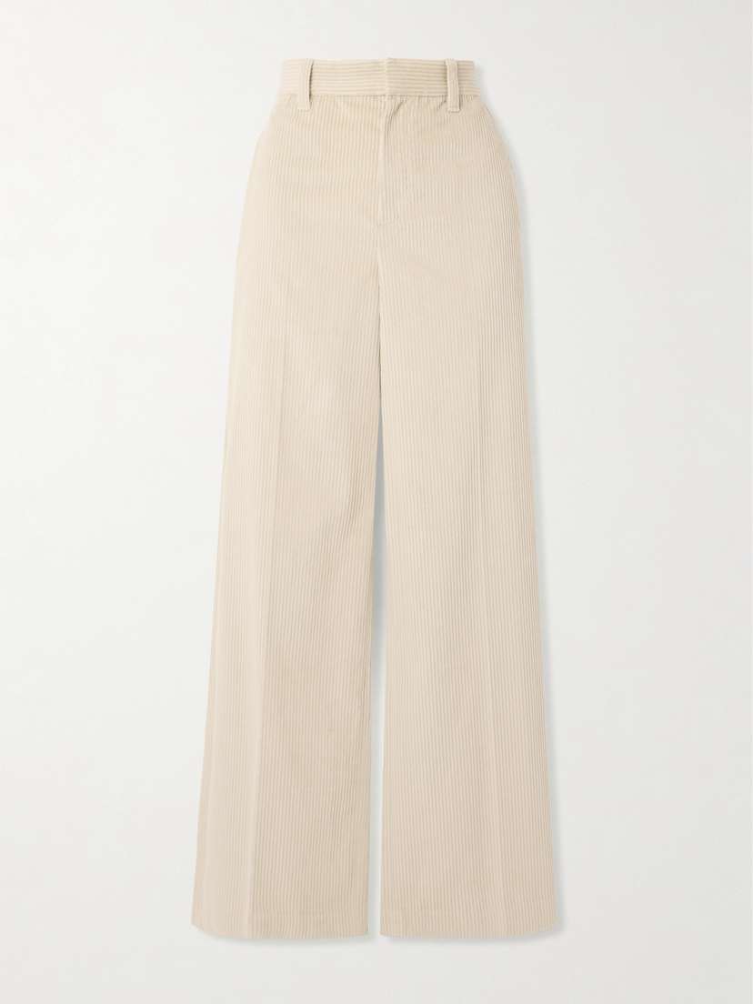 Brunello Cucinelli Cotton-corduroy Wide-leg Pants