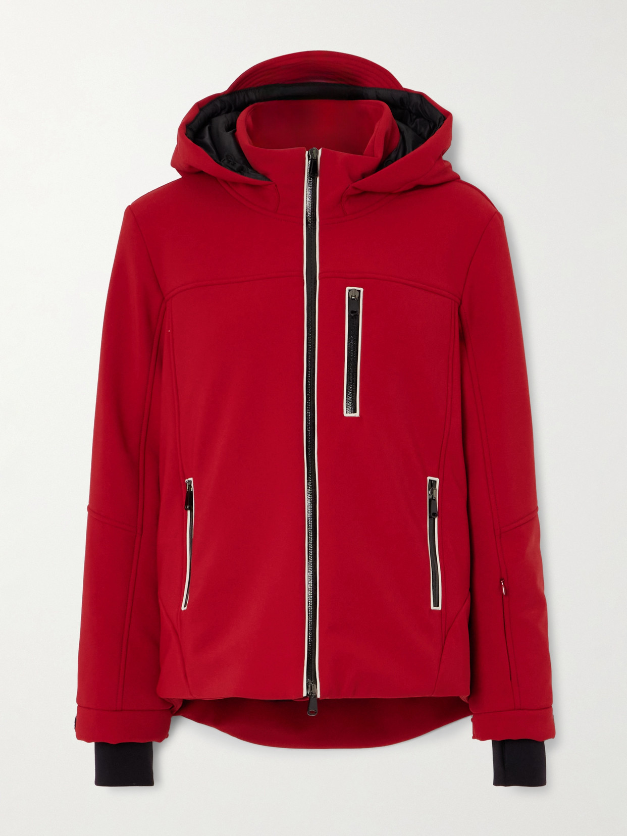 Brunello Cucinelli Hooded Padded Shell Ski Jacket In Red