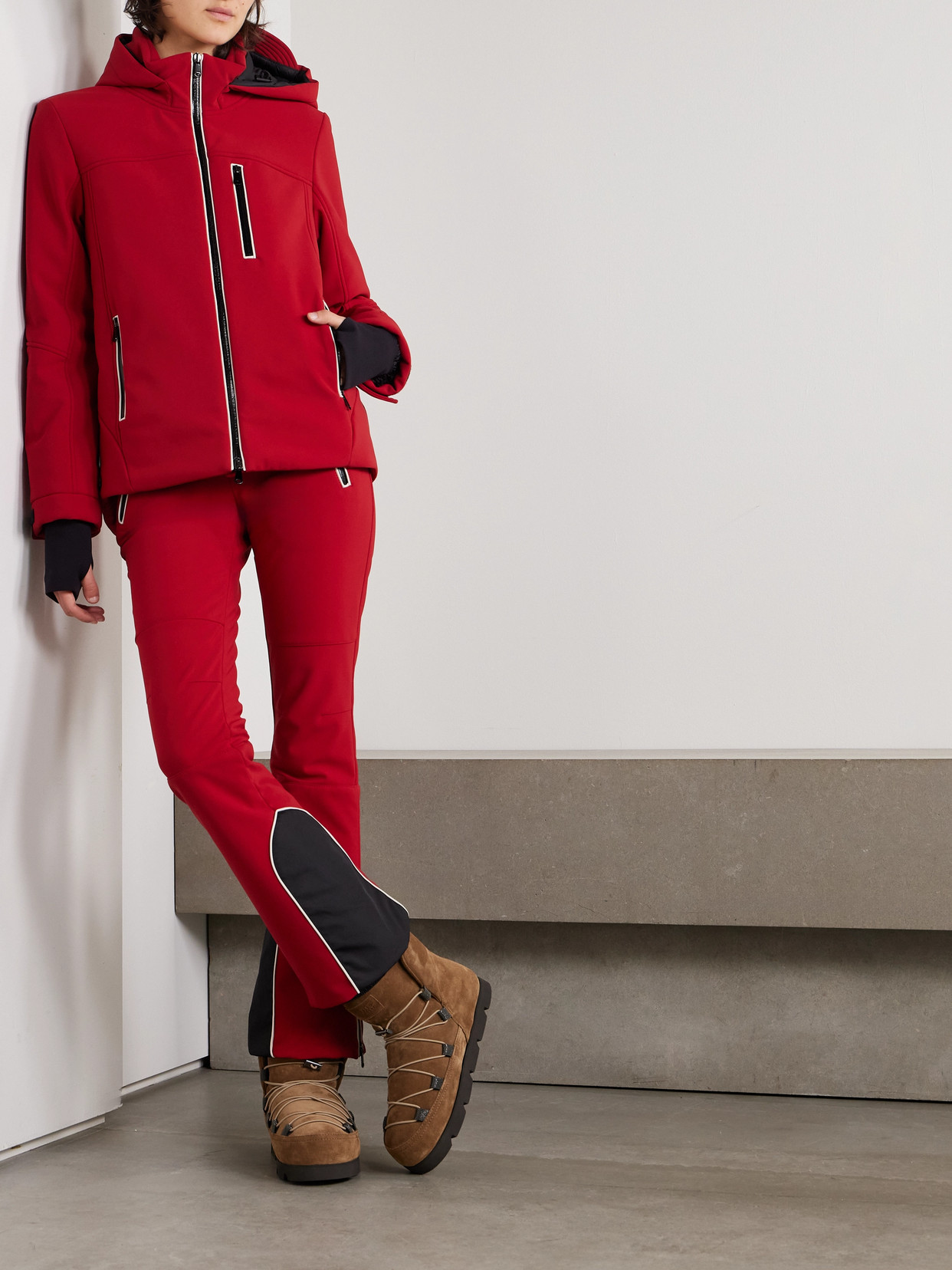 BRUNELLO CUCINELLI HOODED PADDED SHELL SKI JACKET 