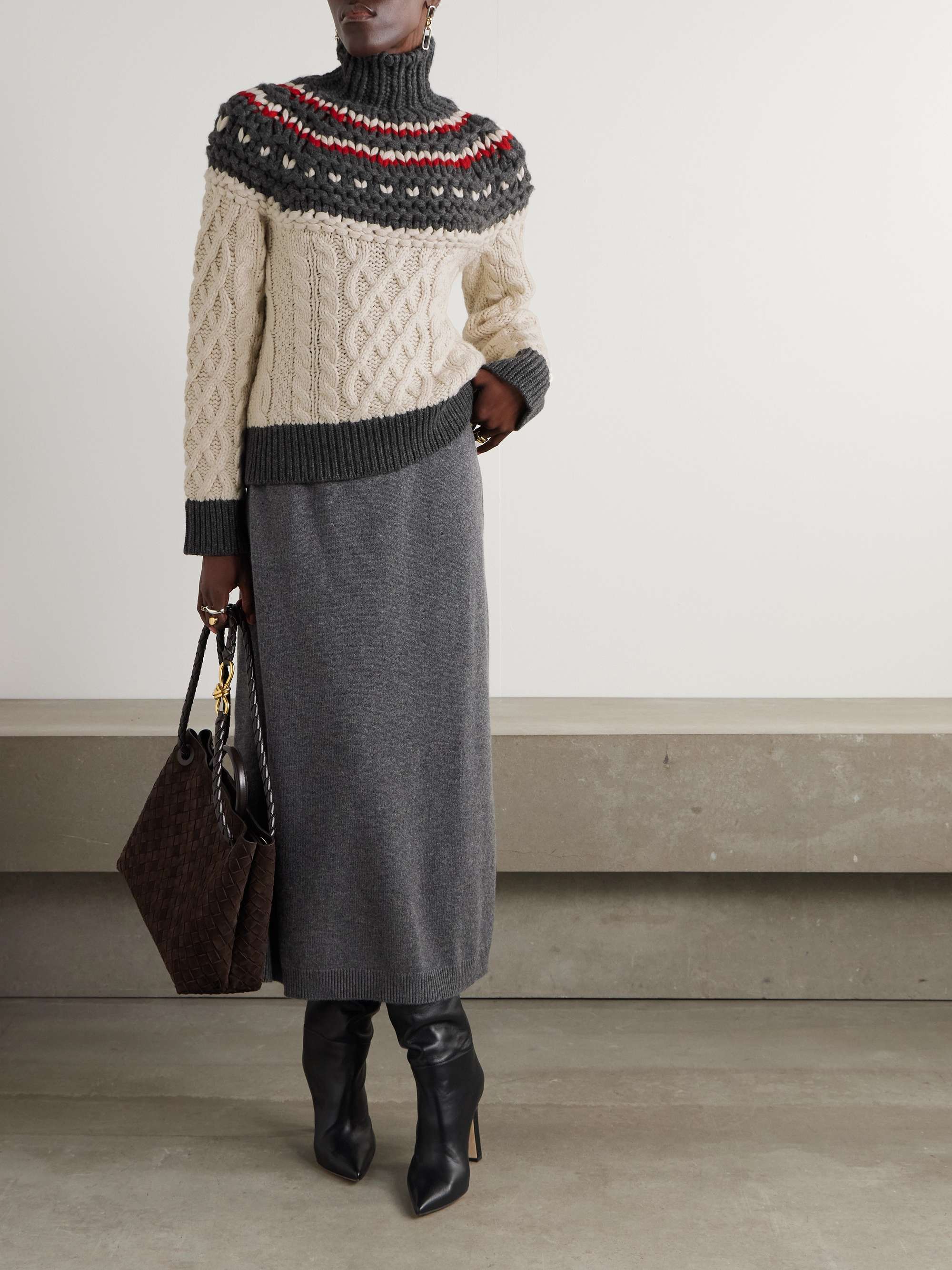 Cashmere sweater for Man in Sand | Brunello Cucinelli