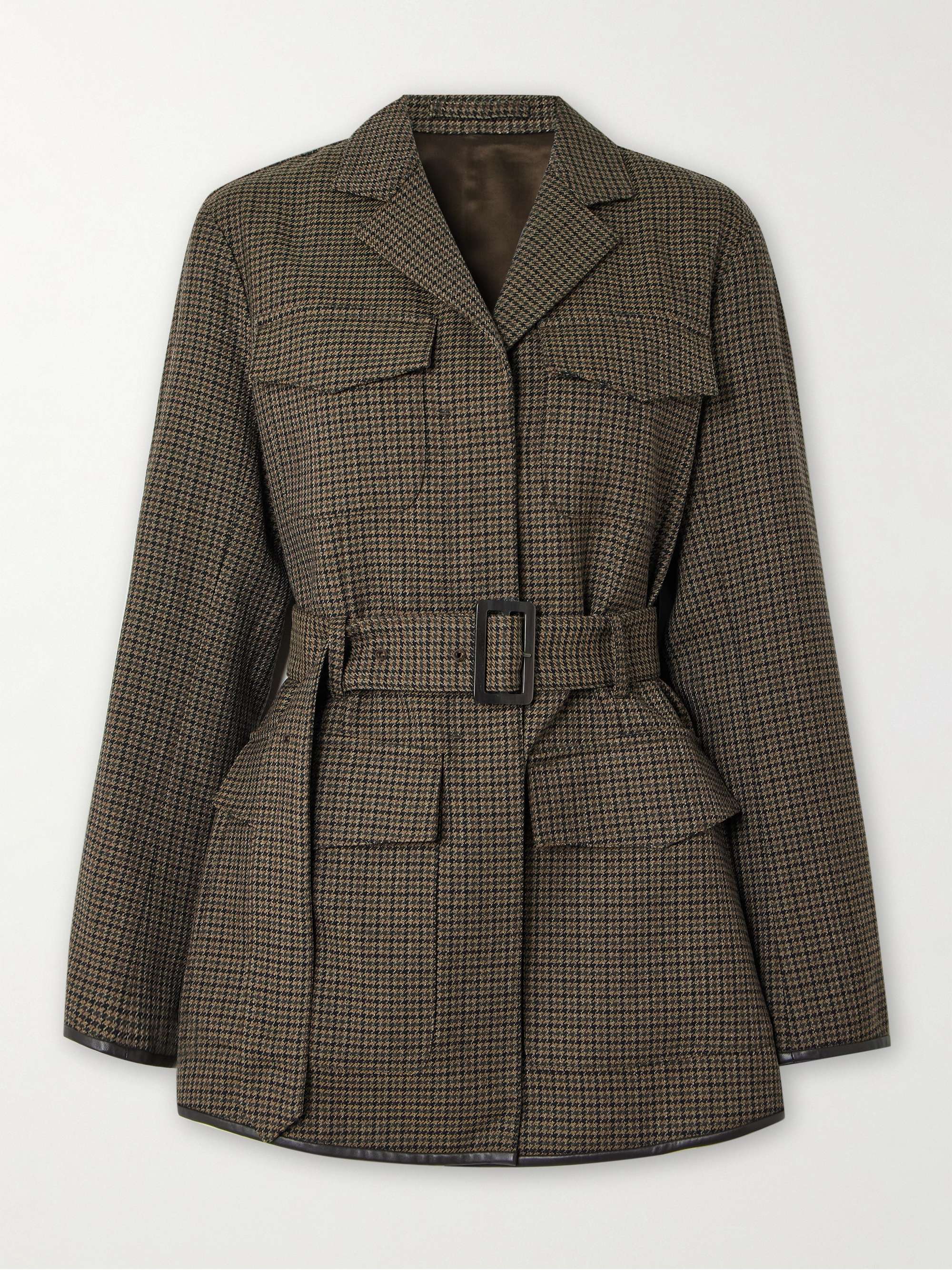Houndstooth wool jacket deals