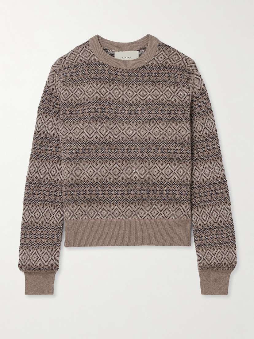 Purdey Kirkstone Fair Isle Cashmere Sweater