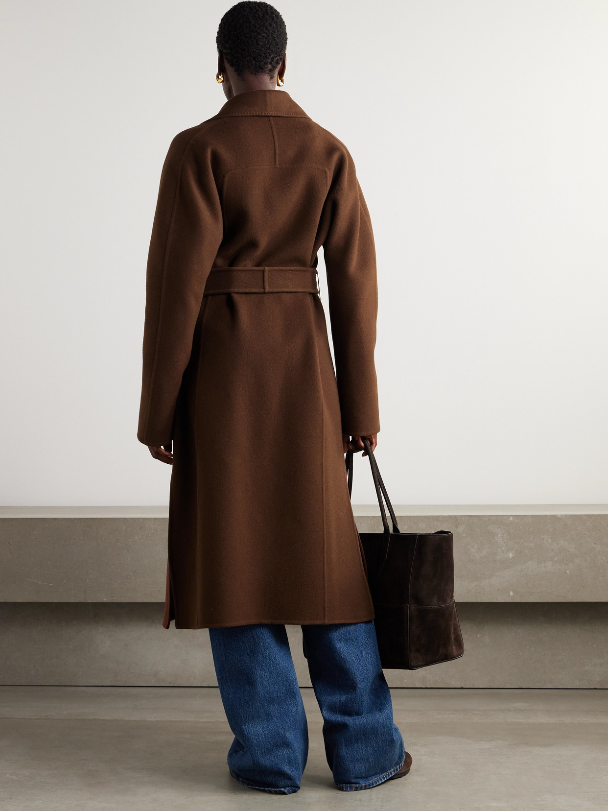 Portman Belted Wool And Cashmere-Blend Coat