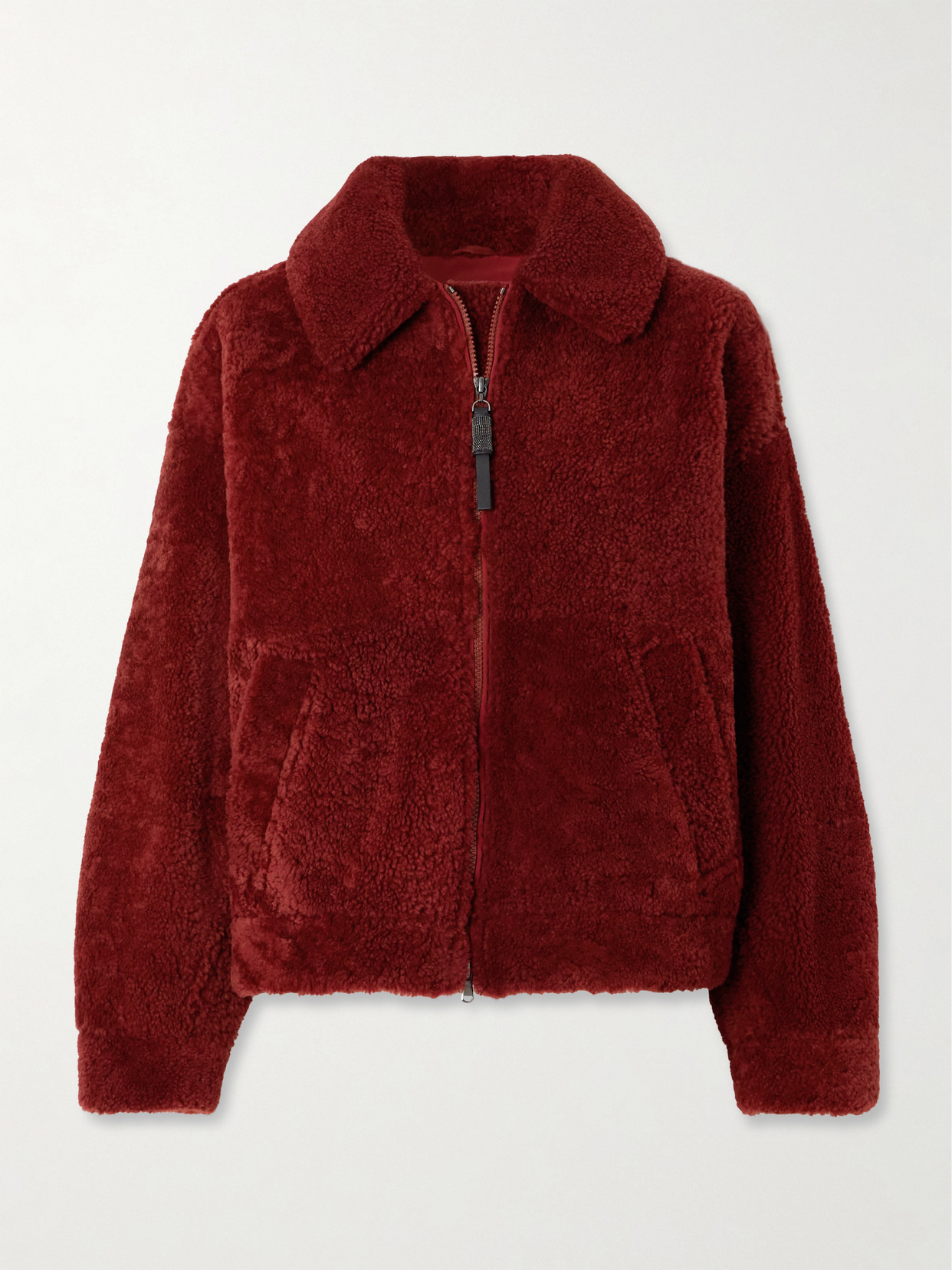 Brunello Cucinelli - Shearling Jacket - Red