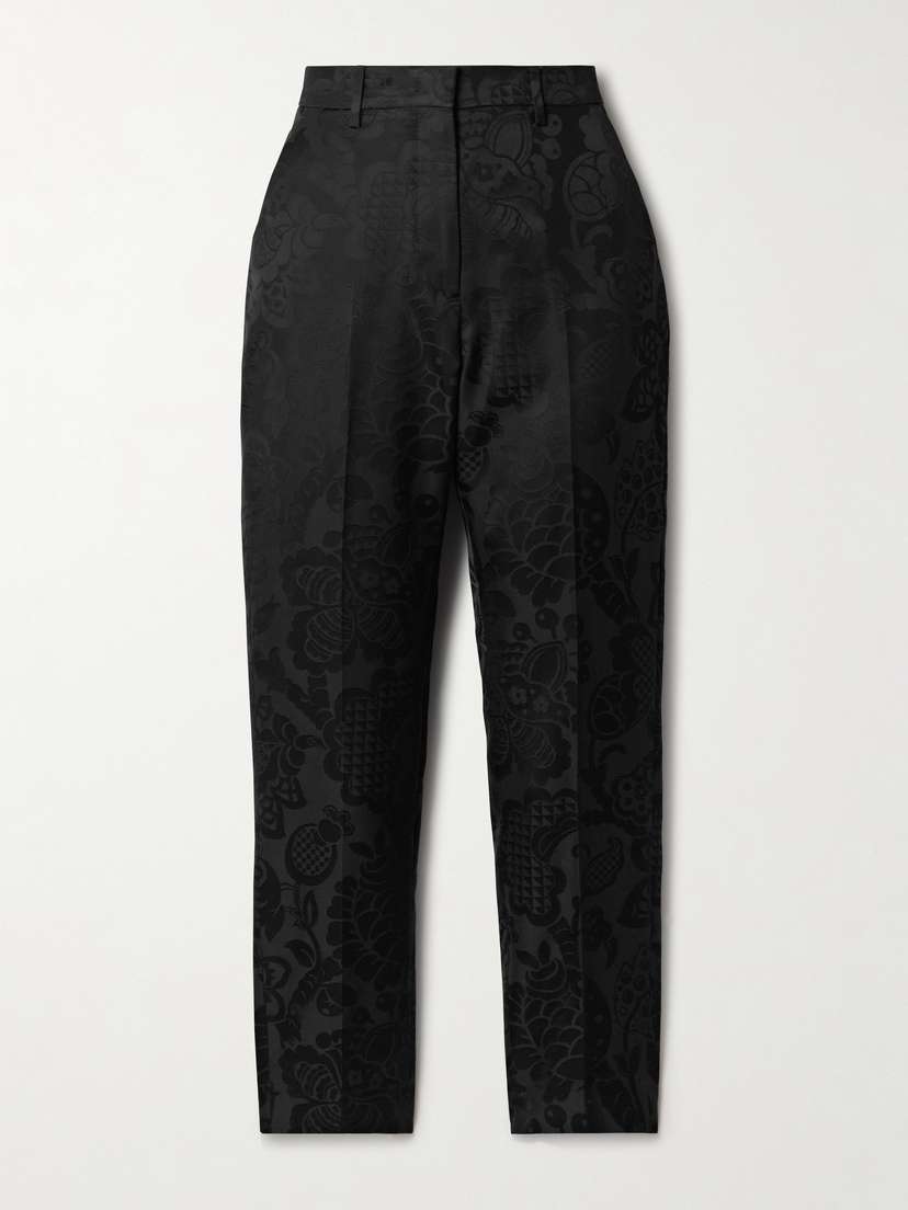 Etro Cotton-blend Jacquard Tapered Pants