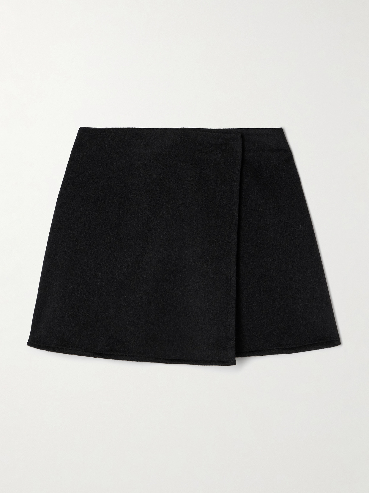 Le Kasha Skardu Cashmere Wrap Mini Skirt In Gray