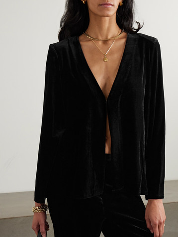 Le Kasha Grissi velvet top