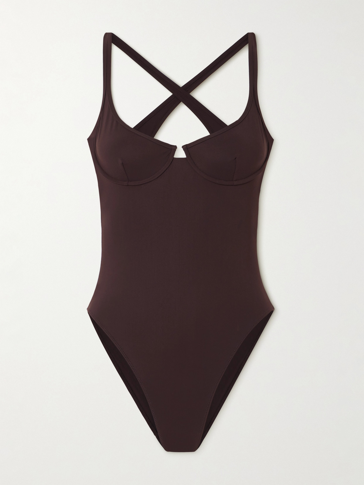 Lido Ottantatre Underwired Swimsuit In Brown