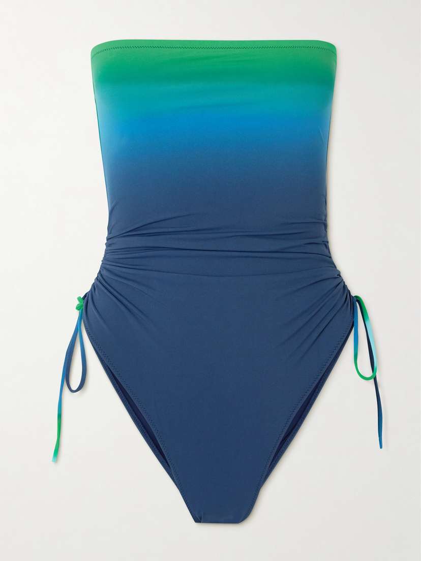 Lido Sessantadue Lagoon Strapless Dégradé Swimsuit