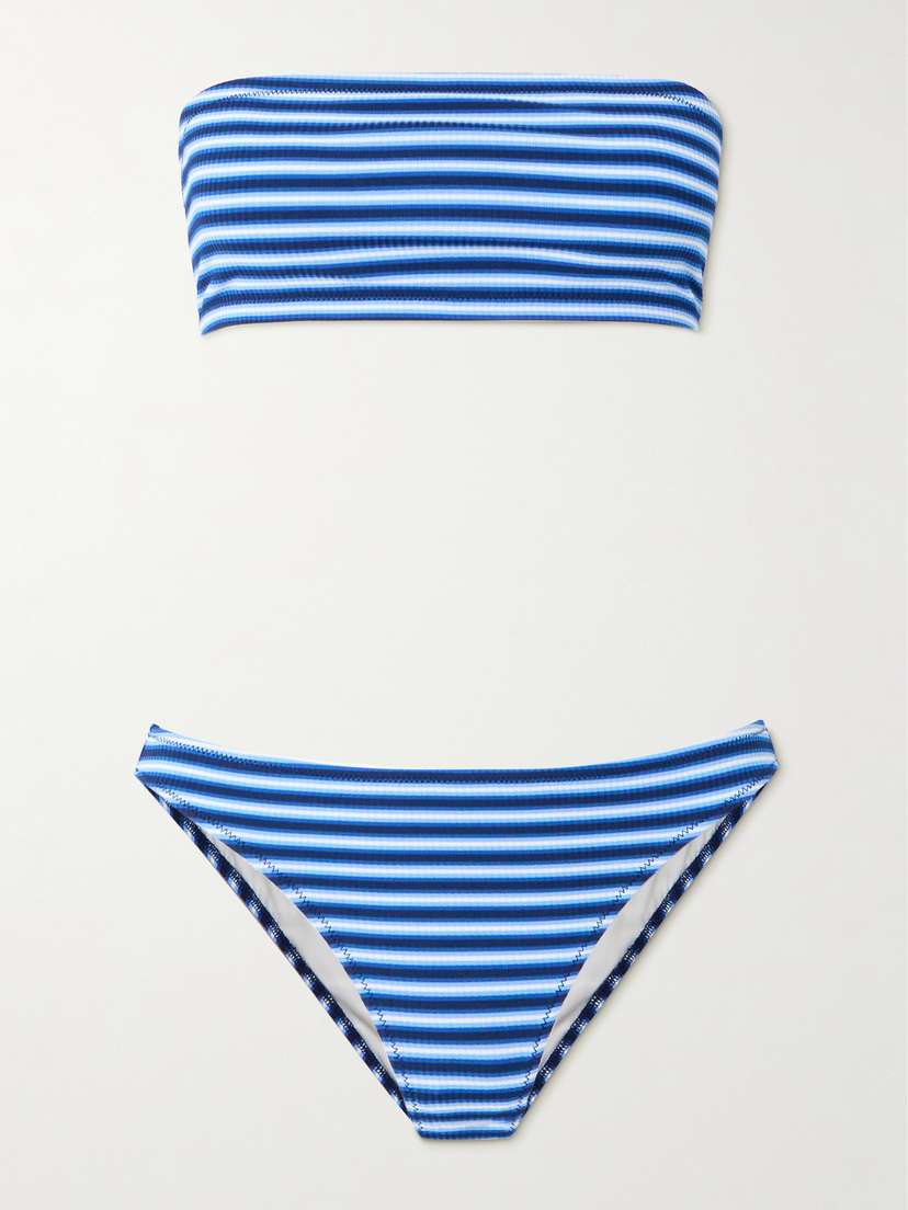 Lido Ottantasette Striped Bandeau Bikini