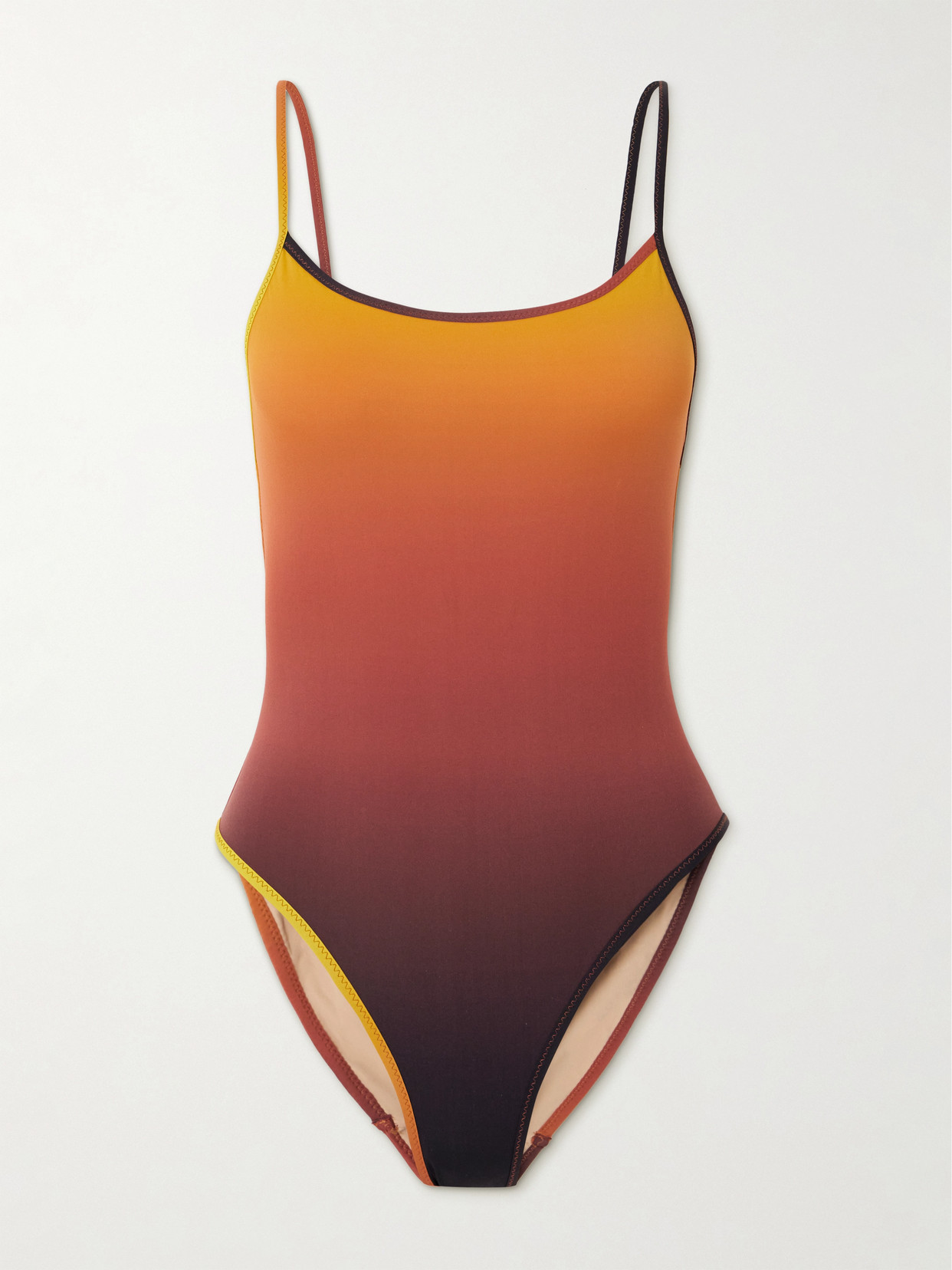 Lido Trentasei Negroni Printed Swimsuit In Orange