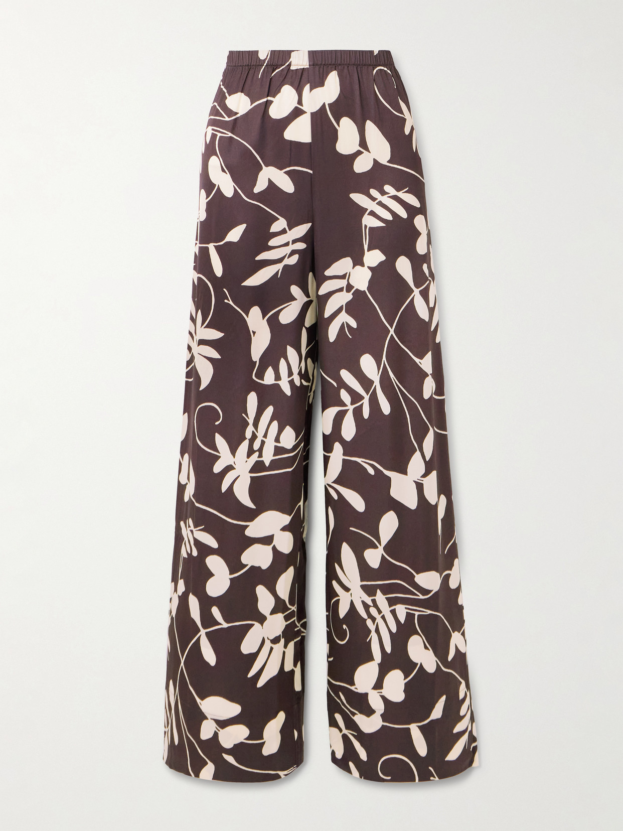 Faithfull - Chambien Floral-print Crepe Pants - Brown