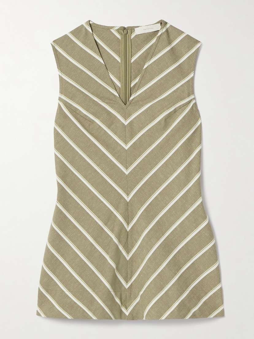 Faithfull Marteret Striped Cotton And Linen-blend Tank
