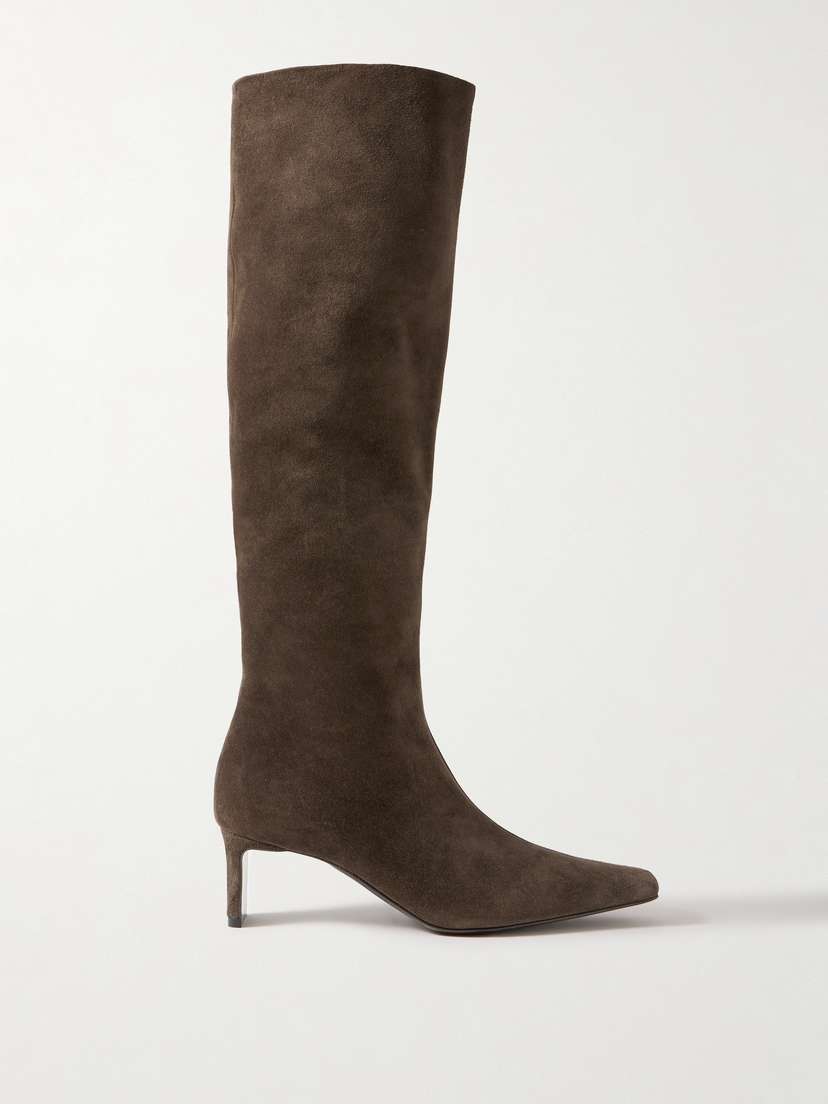 Khaite Ona Suede Knee Boots