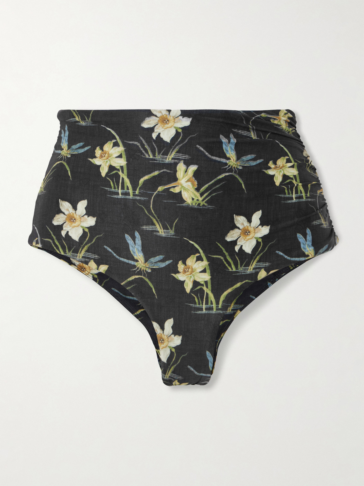 Faithfull - Bianca Printed Recycled Bikini Briefs - Black