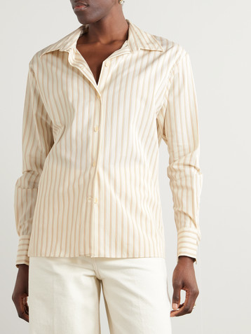 Faithfull Vados striped cotton-poplin shirt