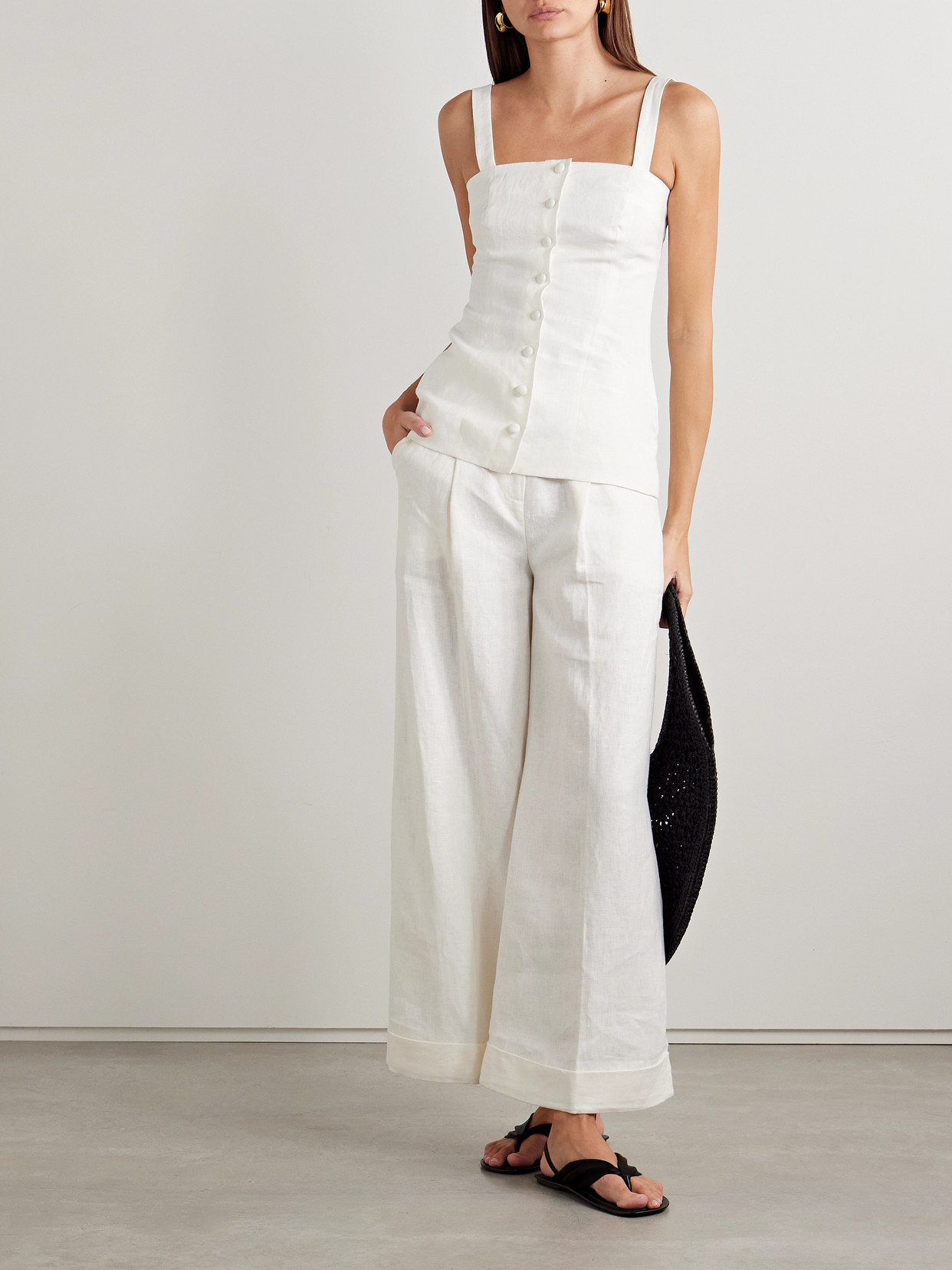 Corbiere Linen Tank