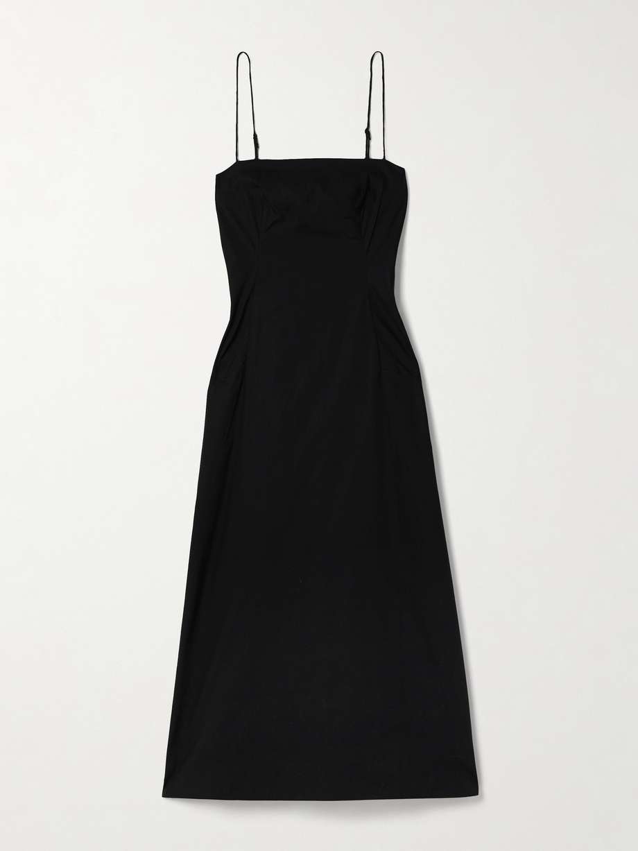 ostano cotton-poplin midi dress