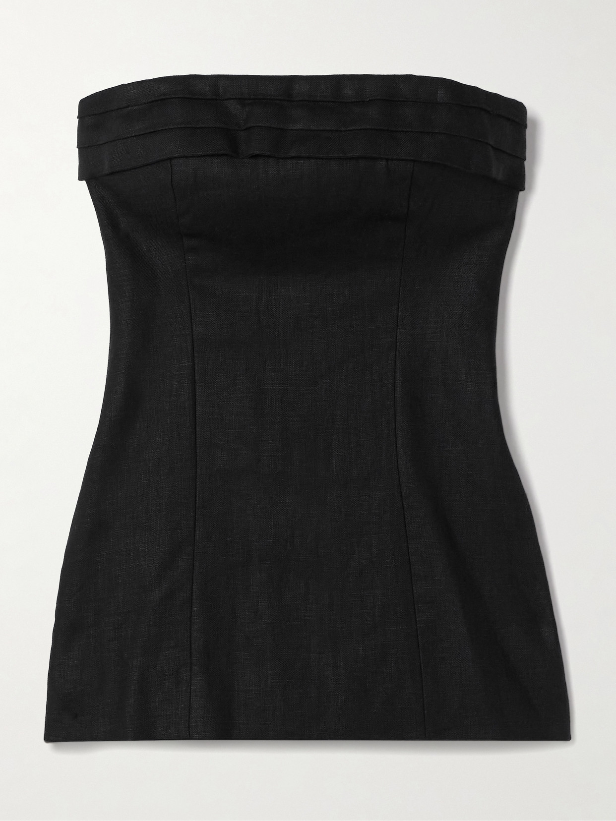 Faithfull - Fleuri Strapless Linen Top - Black