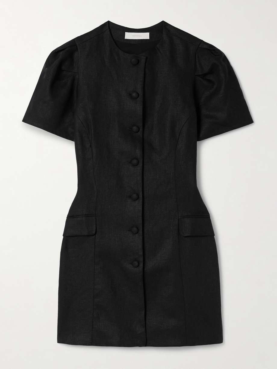 emma linen mini dress