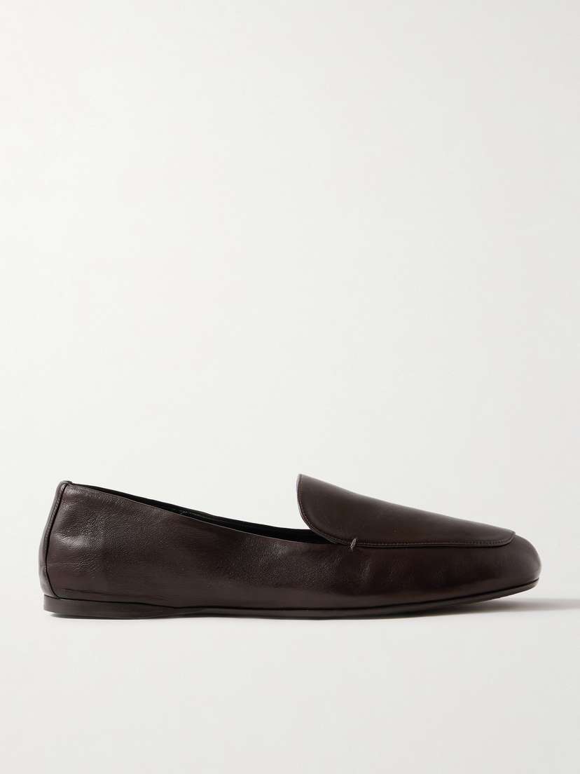 Khaite Monroe Leather Loafers