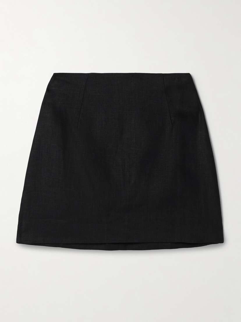 Faithfull Jane Linen Mini Skirt