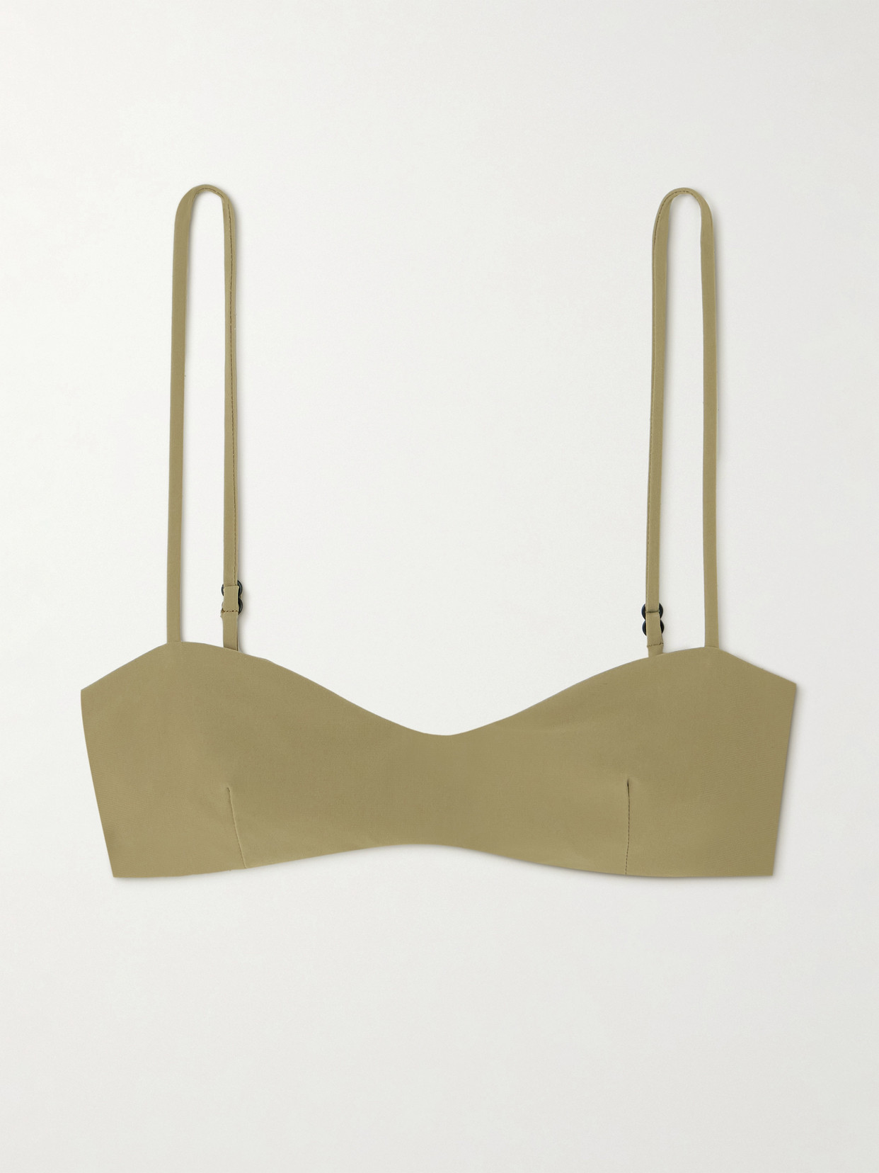 Faithfull Evora Recycled Bikini Top In Green
