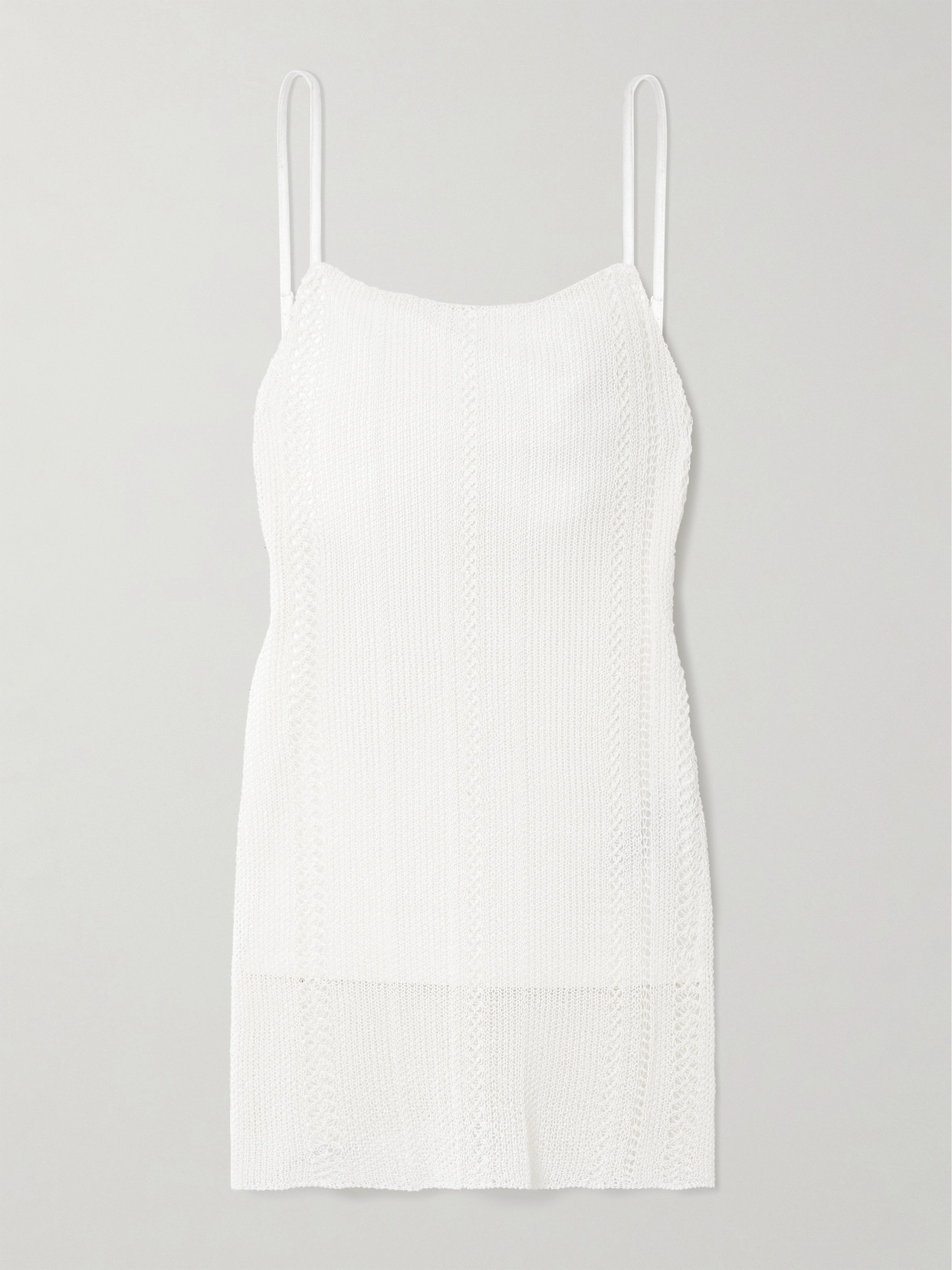 Faithfull Treillis Crocheted Cotton-blend Tank In White