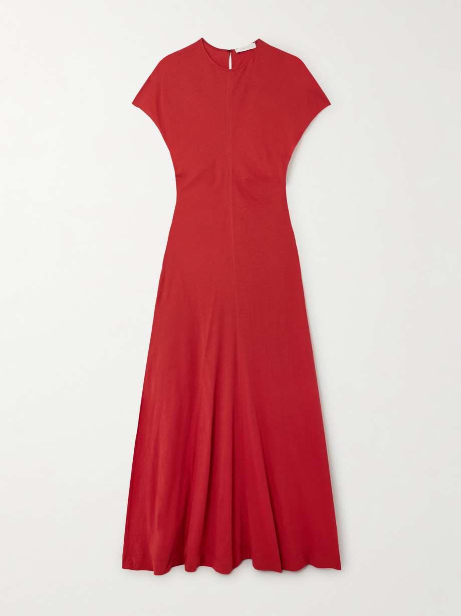 colmar organic cotton-jersey maxi dress