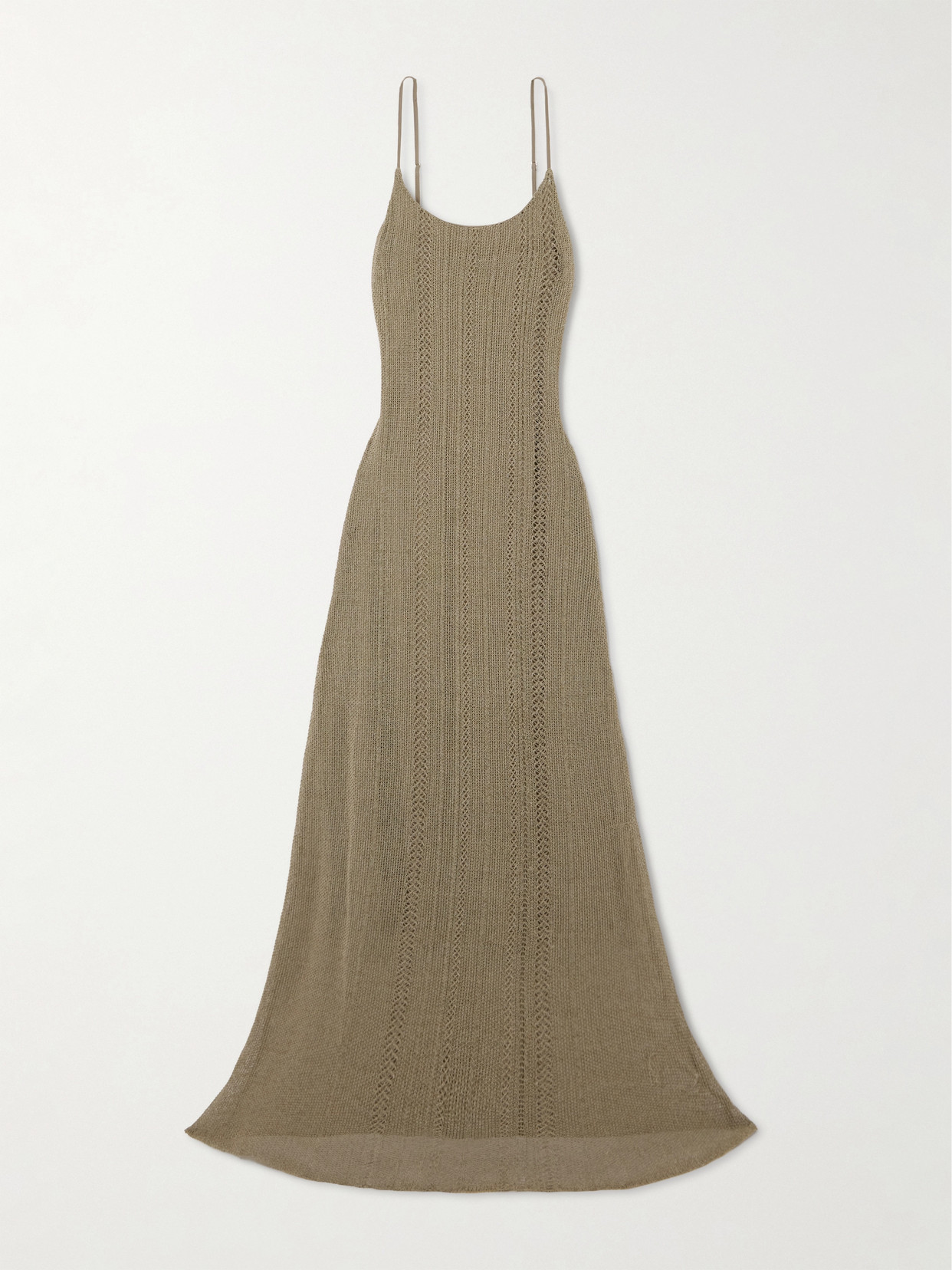Faithfull - Treillis Crocheted Cotton-blend Maxi Dress - Green