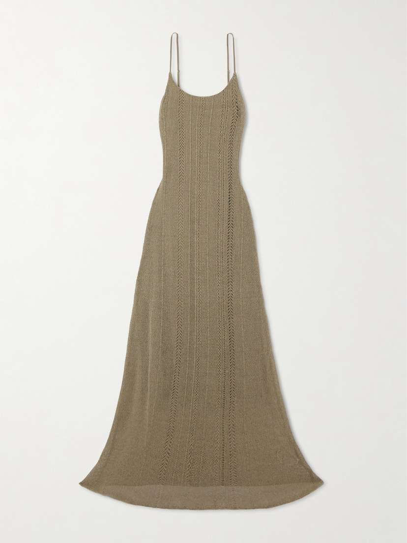 Faithfull Treillis Crocheted Cotton-blend Maxi Dress