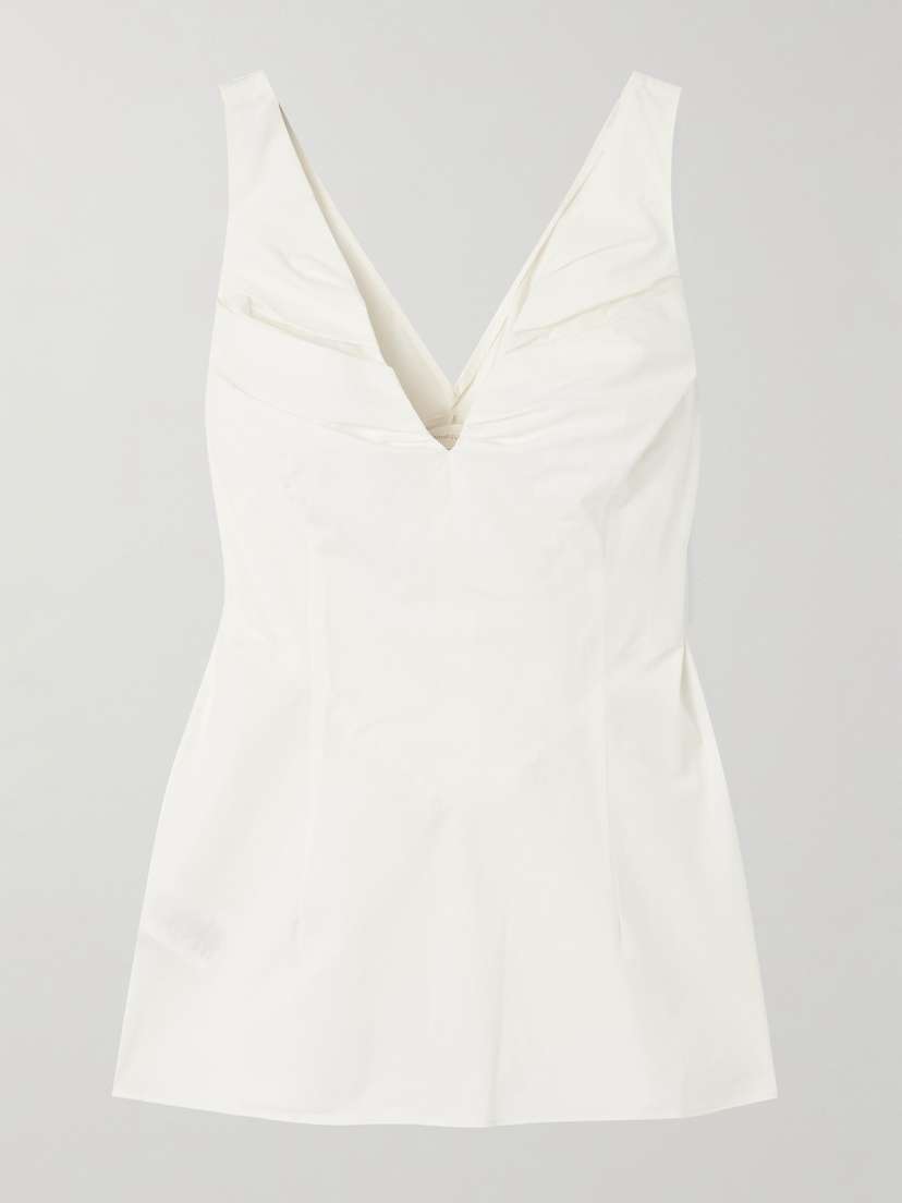 Faithfull Gathered Cotton-poplin Tank