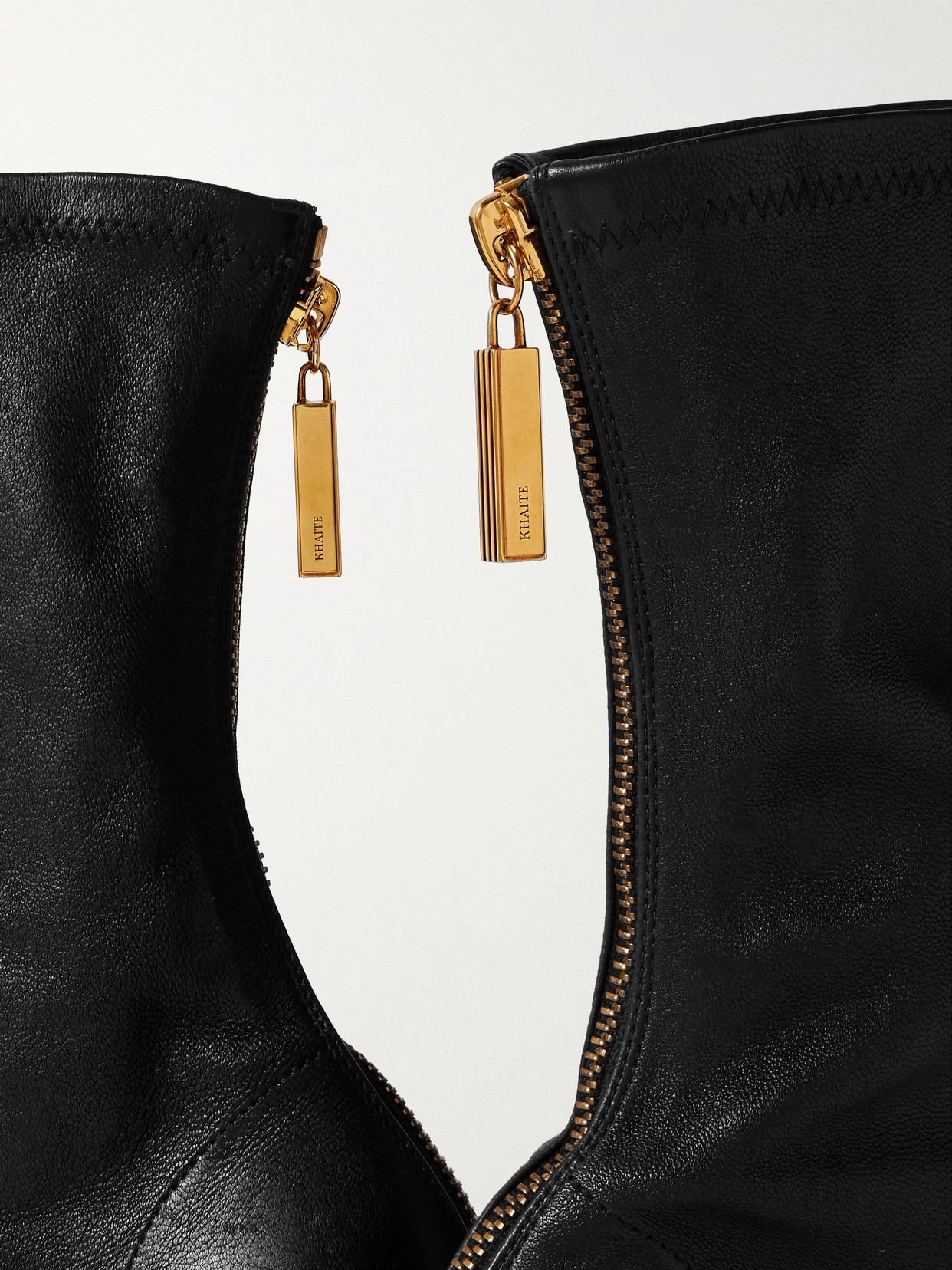 Khaite Woman Ankle Boots Black Size 8.5 Calfskin