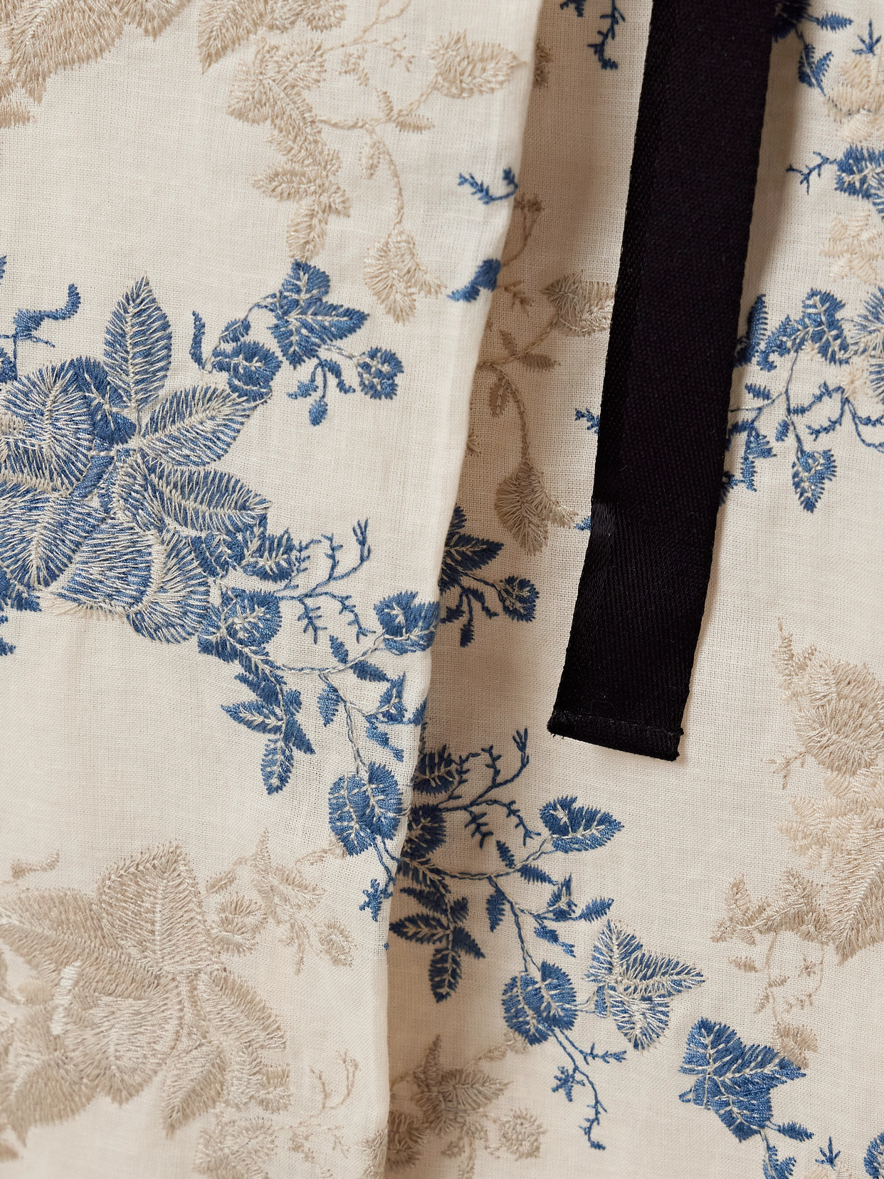 Agua By Agua Bendita Cinefila Bow-detailed Linen Midi Dress In Blue