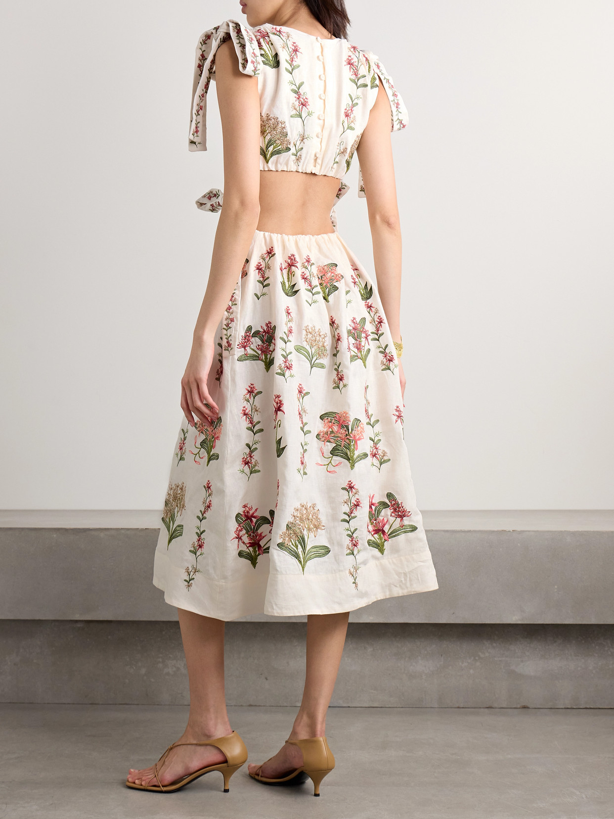 Agua By Agua Bendita Guaguanco Orquidea Maxi Dress In White