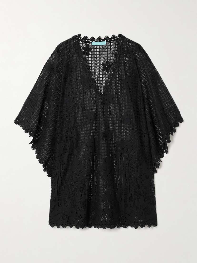 Melissa Odabash Josie Cotton-blend Guipure Lace Kaftan