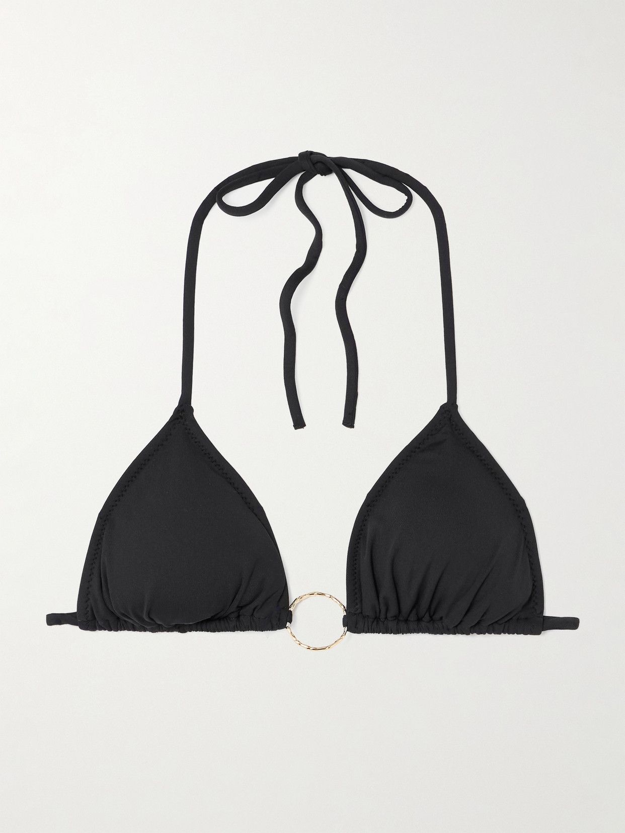 Melissa Odabash - Miami Embellished Triangle Bikini Top - Black