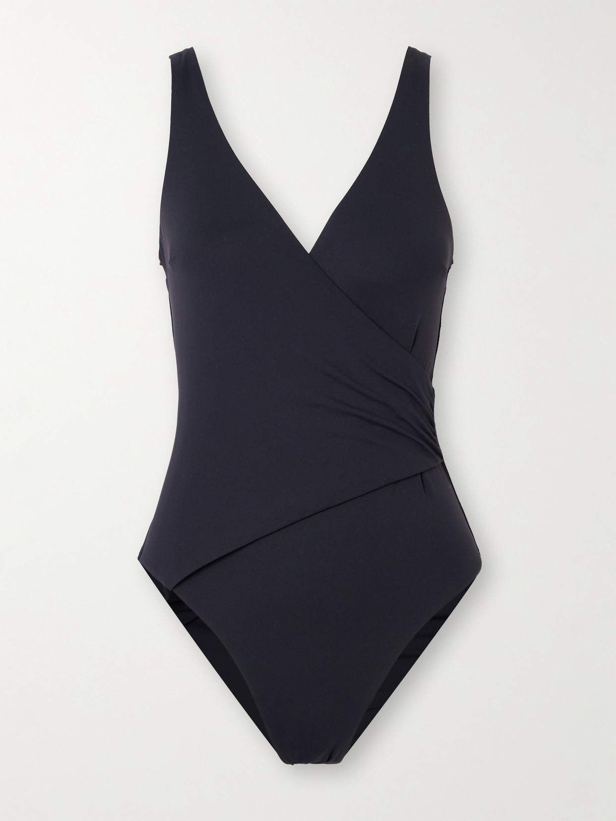 Melissa Odabash Veneto Wrap-effect Swimsuit In Black