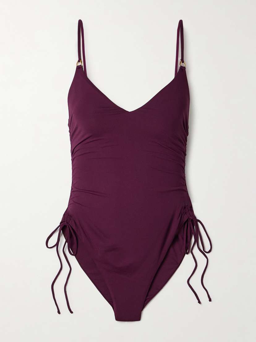 Melissa Odabash Havana Tie-detailed Ruched Swimsuit
